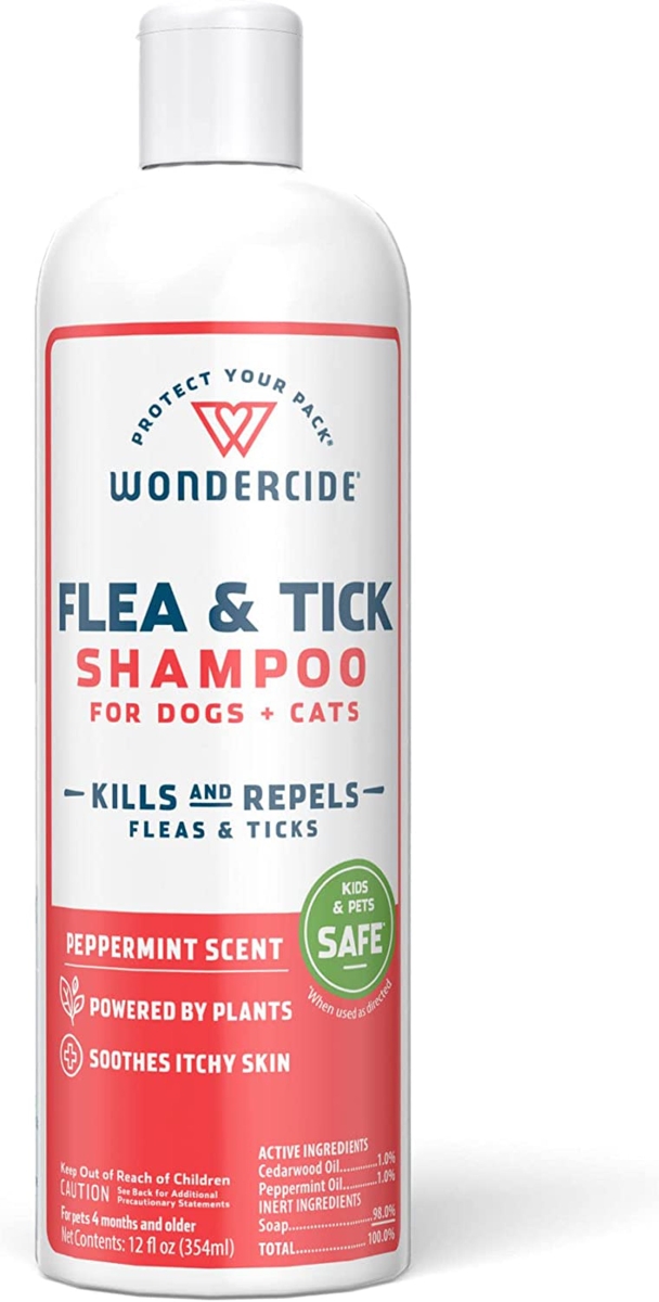 Picture of Wondercide 810075890136 12 oz Flea & Tick Shampoo for Dogs & Cats - Peppermint