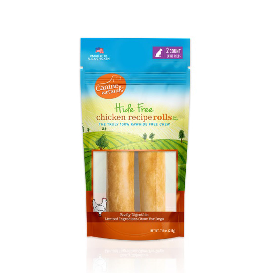 Picture of Canine Naturals 813432012677 7 in. Hide Free Chicken Large Roll - Pack of 2