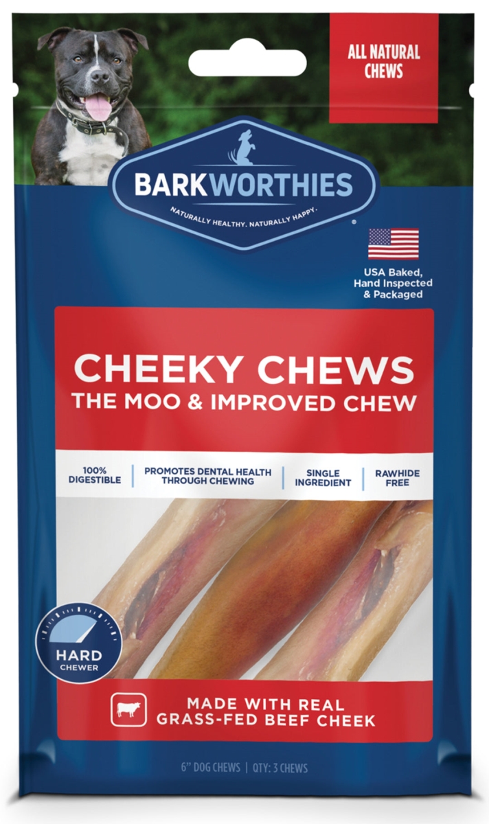 Picture of Barkworthies 840139129247 6 in. Cheeky Chew Dog Treat - Pack of 3