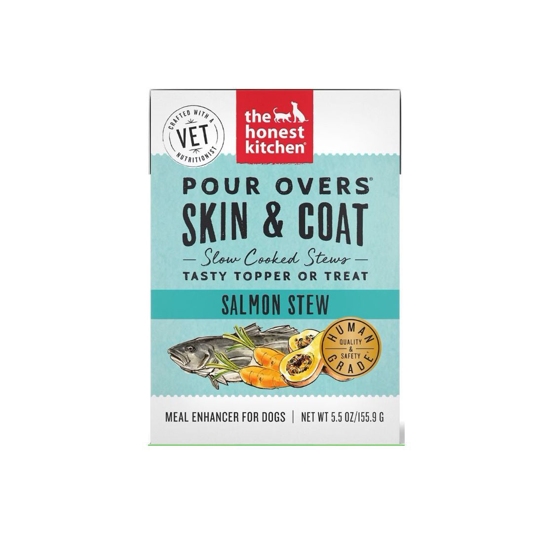Picture of Honest Kitchen 850027768816 5.5 oz Grain Free Pour Over Skin & Coat Salmon for Dog