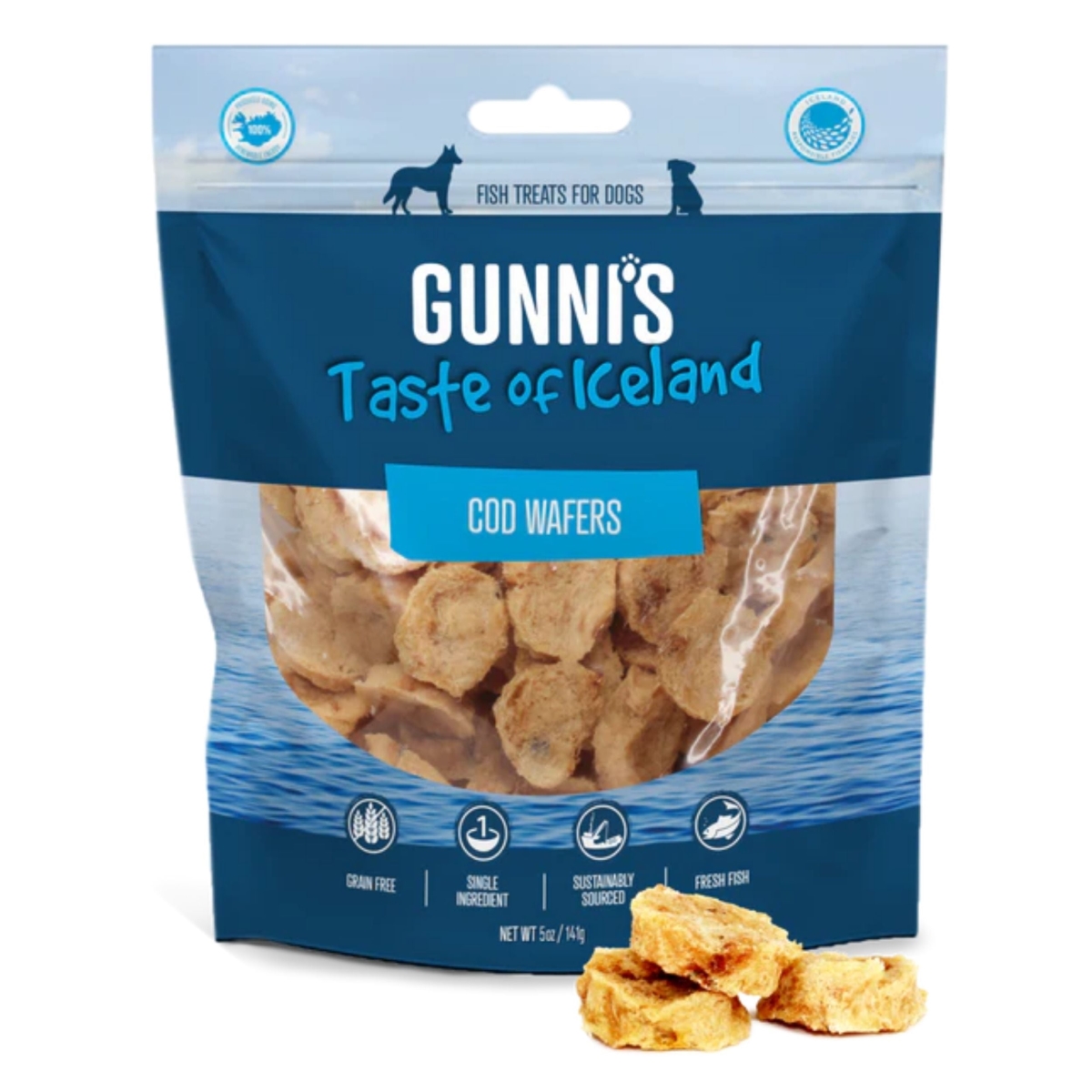 Picture of Gunnis 850043701460 5 oz Dog Cod Wafers Treats