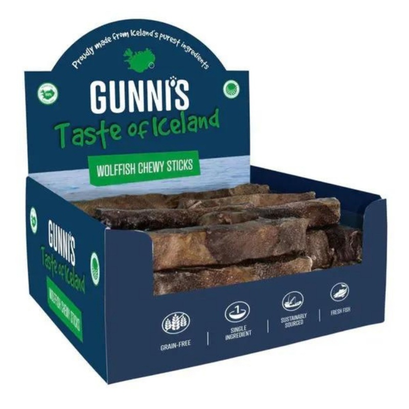 850043701699 4 in. Chewy Sticks Cod Skin Dog Treat