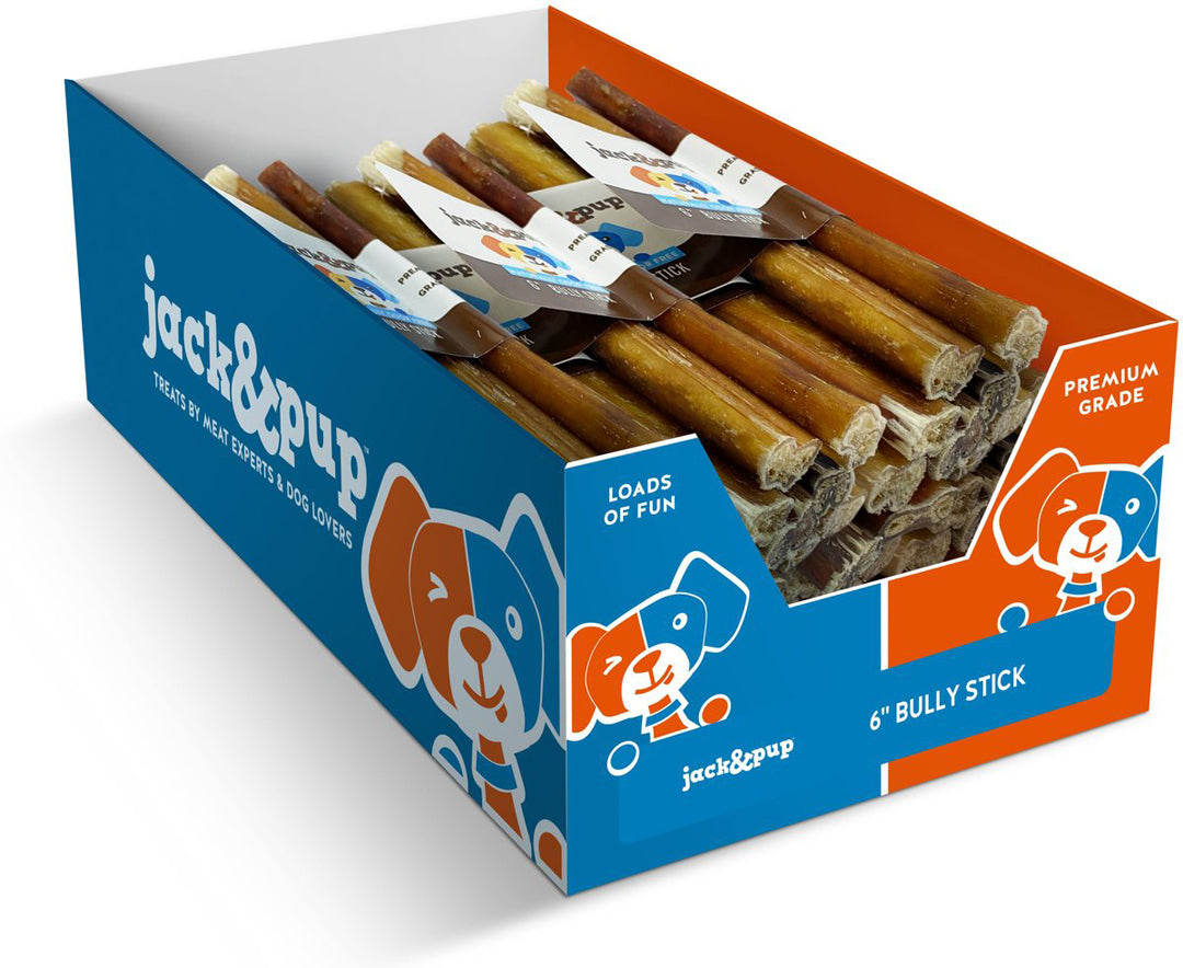 857733007253 6 in. Bully Dog Stick Display Box - 50 Count