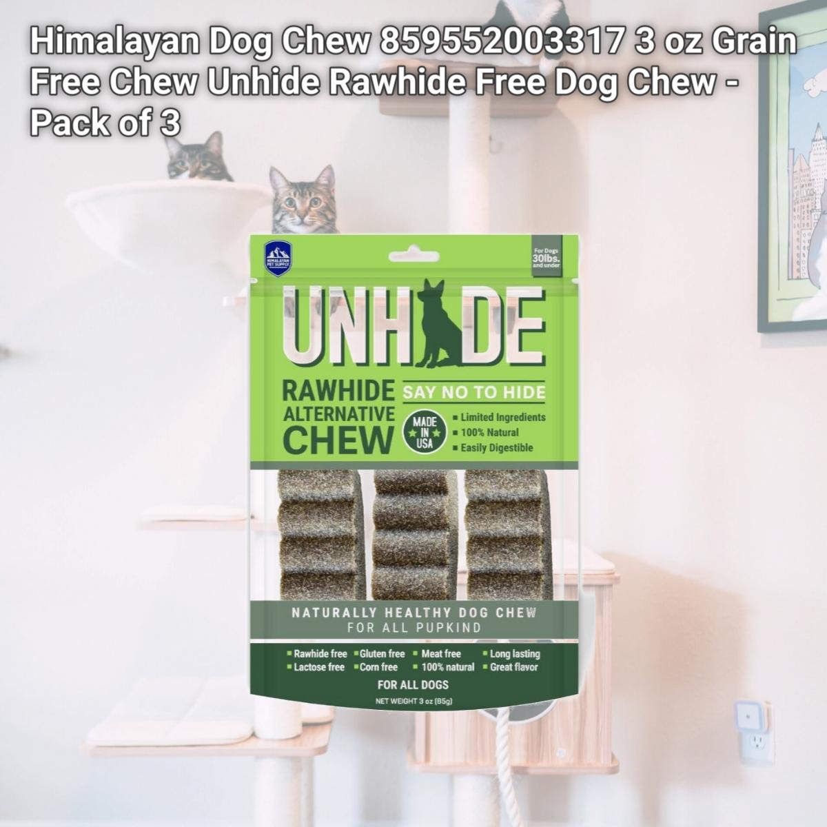 Picture of Himalayan Dog Chew 859552003317 3 oz Grain Free Chew Unhide Rawhide Free Dog Chew - Pack of 3