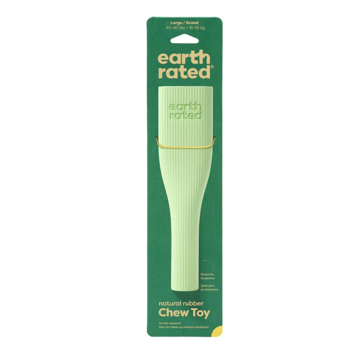 Picture of Earth Rated 870856001458 Rubber Chew Dog Toy&#44; Green - Large