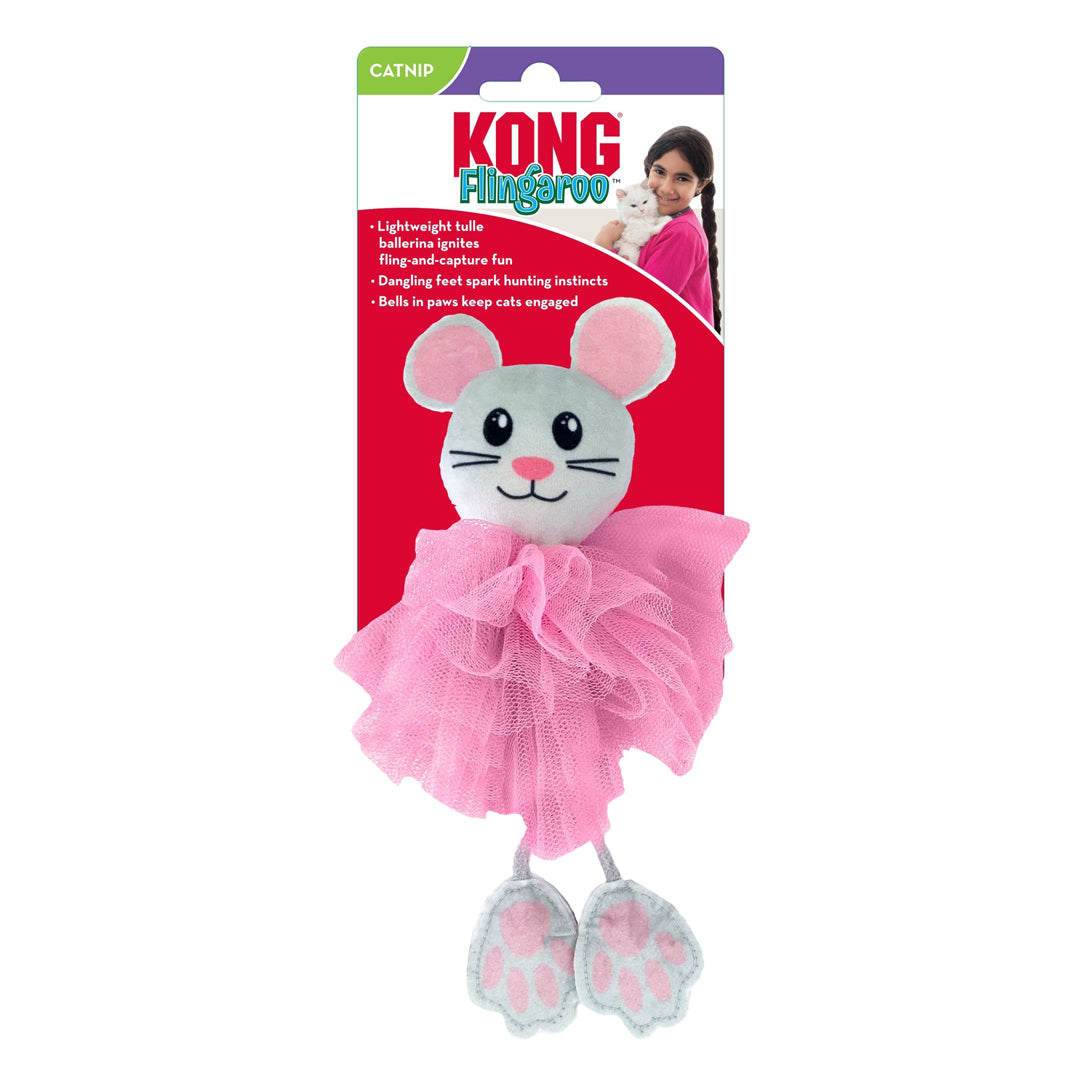 Picture of KONG 035585459516 Flingaroo Tutu Cat Toy&#44; Assorted Color - One Size
