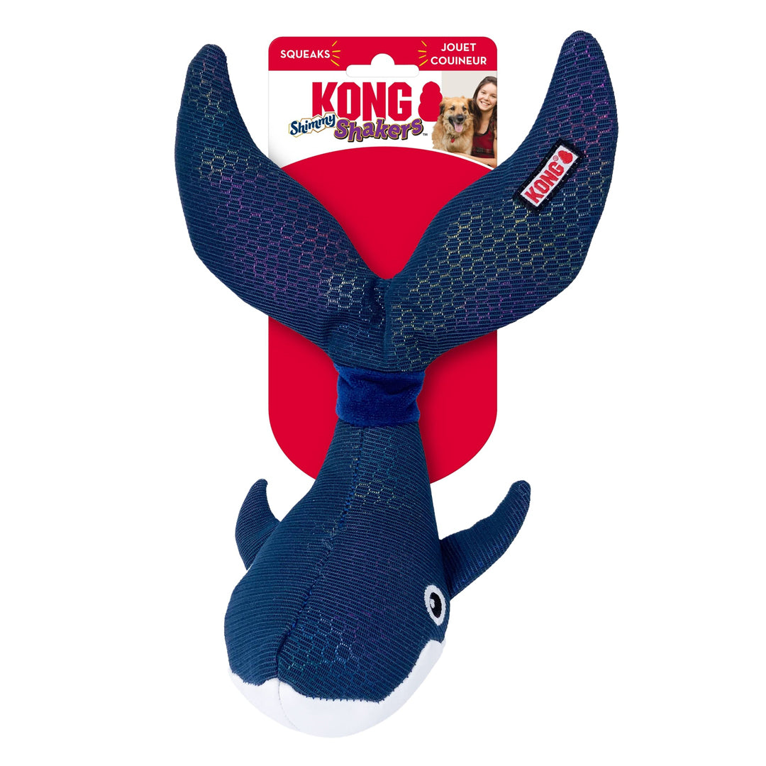 Picture of KONG 035585498522 Shakers Shimmy Whale Dog Toy - Medium