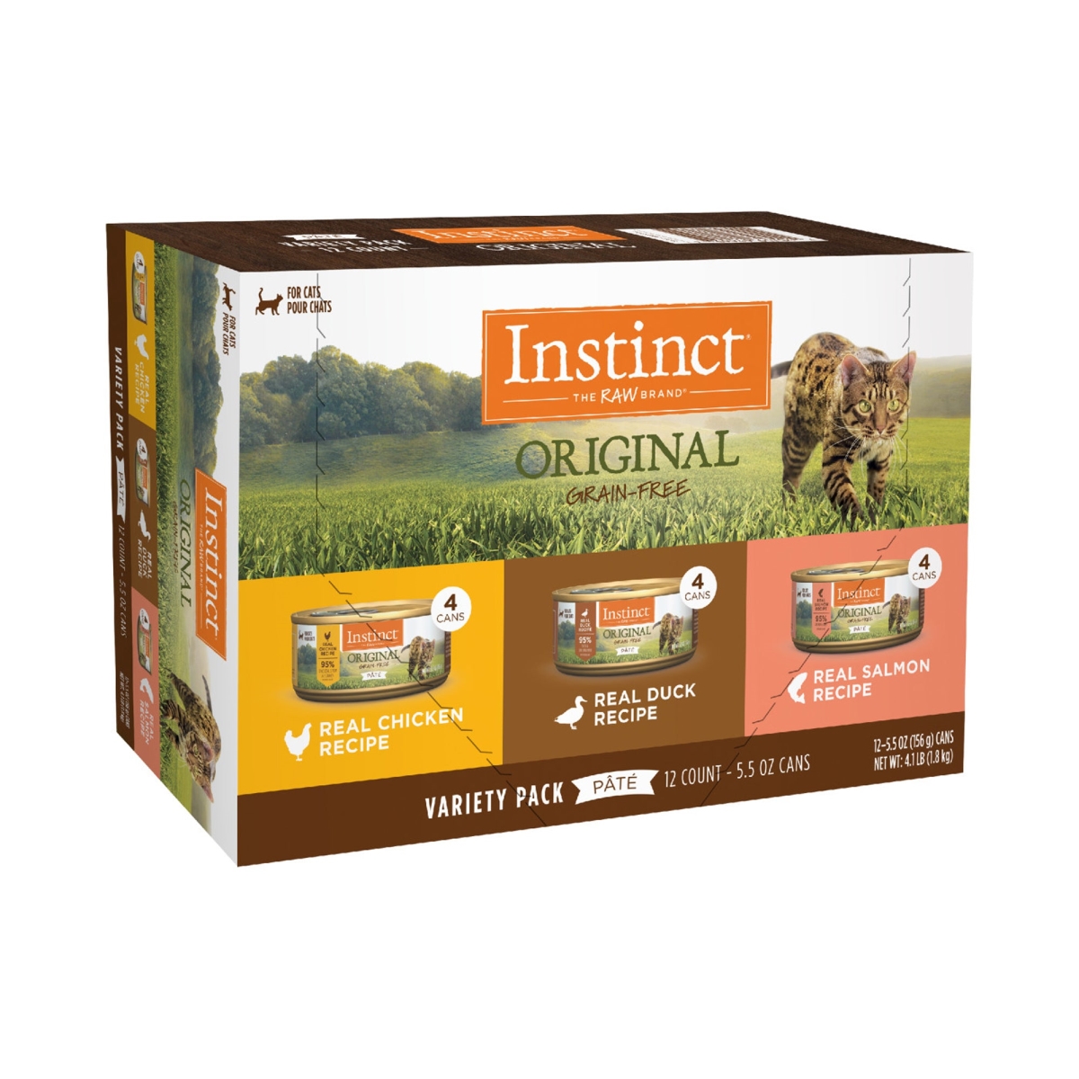 Picture of Natures Variety 769949617044 5.5 oz Instinct Can Cat Food Original Variety Pack - Case of 12