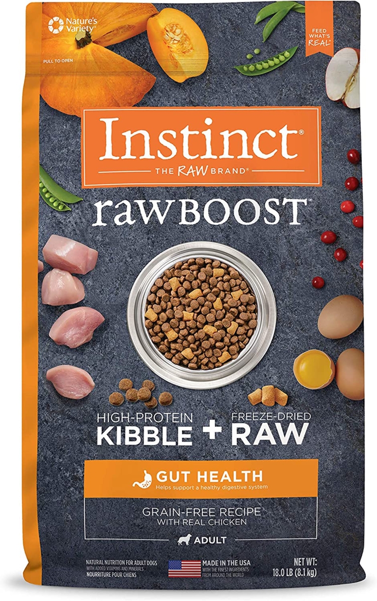 Picture of Natures Variety 769949659013 18 lbs Raw Boost Gut Health Chicken Grain Free Instinct Cat Food