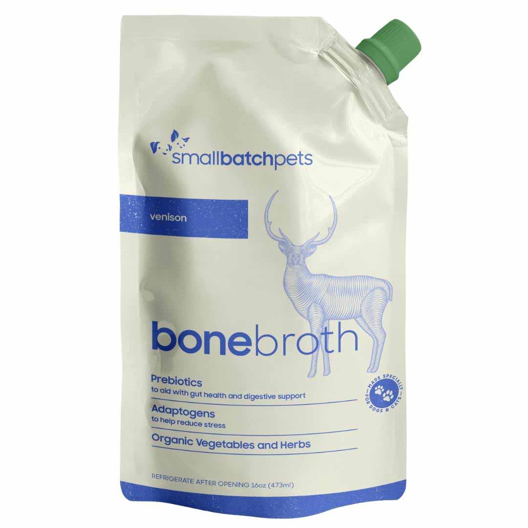 Picture of Small Batch 793888799745 16 oz Shelf Stable Venison Bone Broth for Dogs & Cats