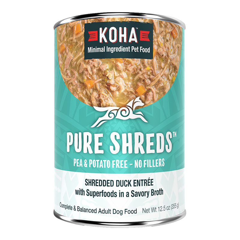Picture of Koha 811048023346 12.5 oz Grain Free Shredded Duck Dog Food