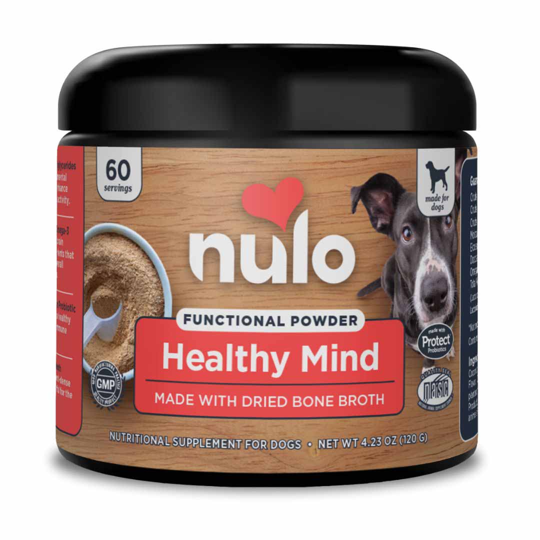 811939028580 4.2 oz Functional Powder Healthy Mind Dog Supplement -  Nulo