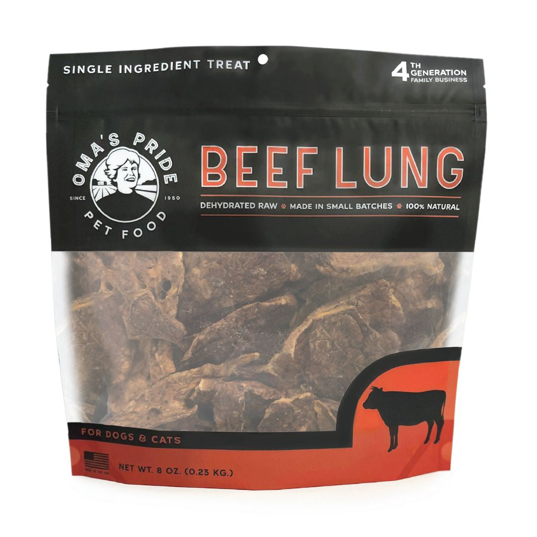 Picture of Omas Pride 879384000926 8 oz Dog Cat Dehydrated Beef Lung Treat