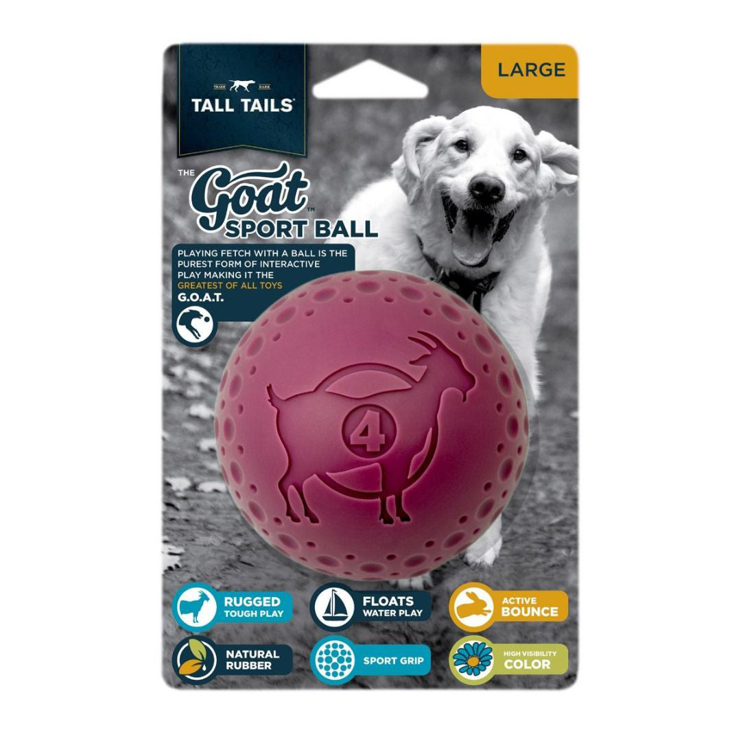 Picture of Tall Tails 022266176077 64 in. Goat Ball Dog Toy&#44; Purple