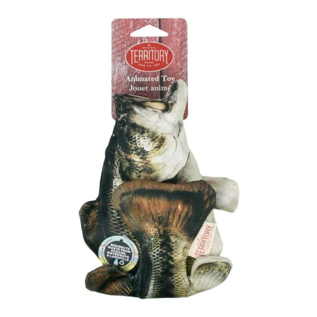 Picture of Territory 022266177296 12.5 in. Flopper Bass Dog Toy