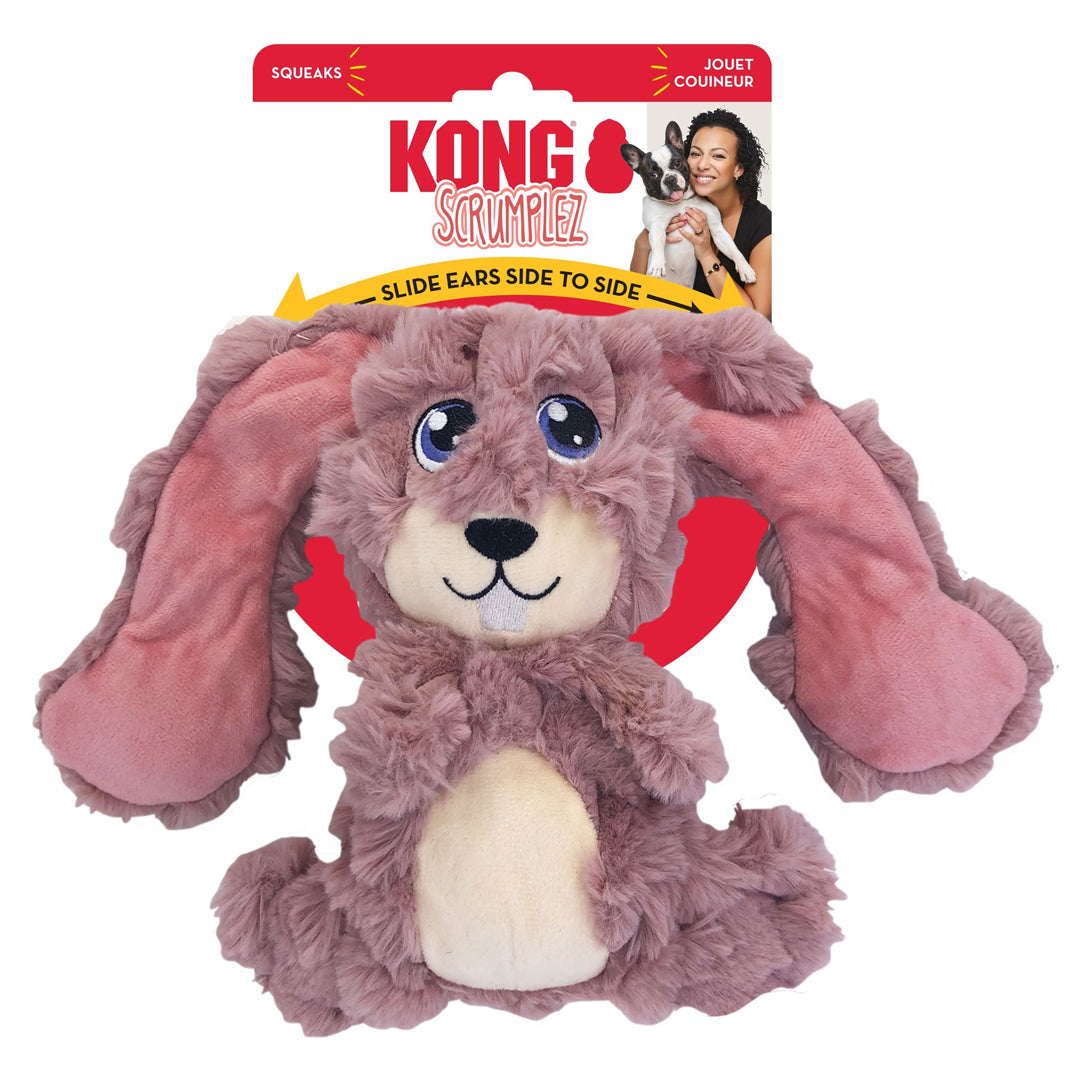 Picture of KONG 035585498751 Scrumplez Bunny Dog Toy - Medium