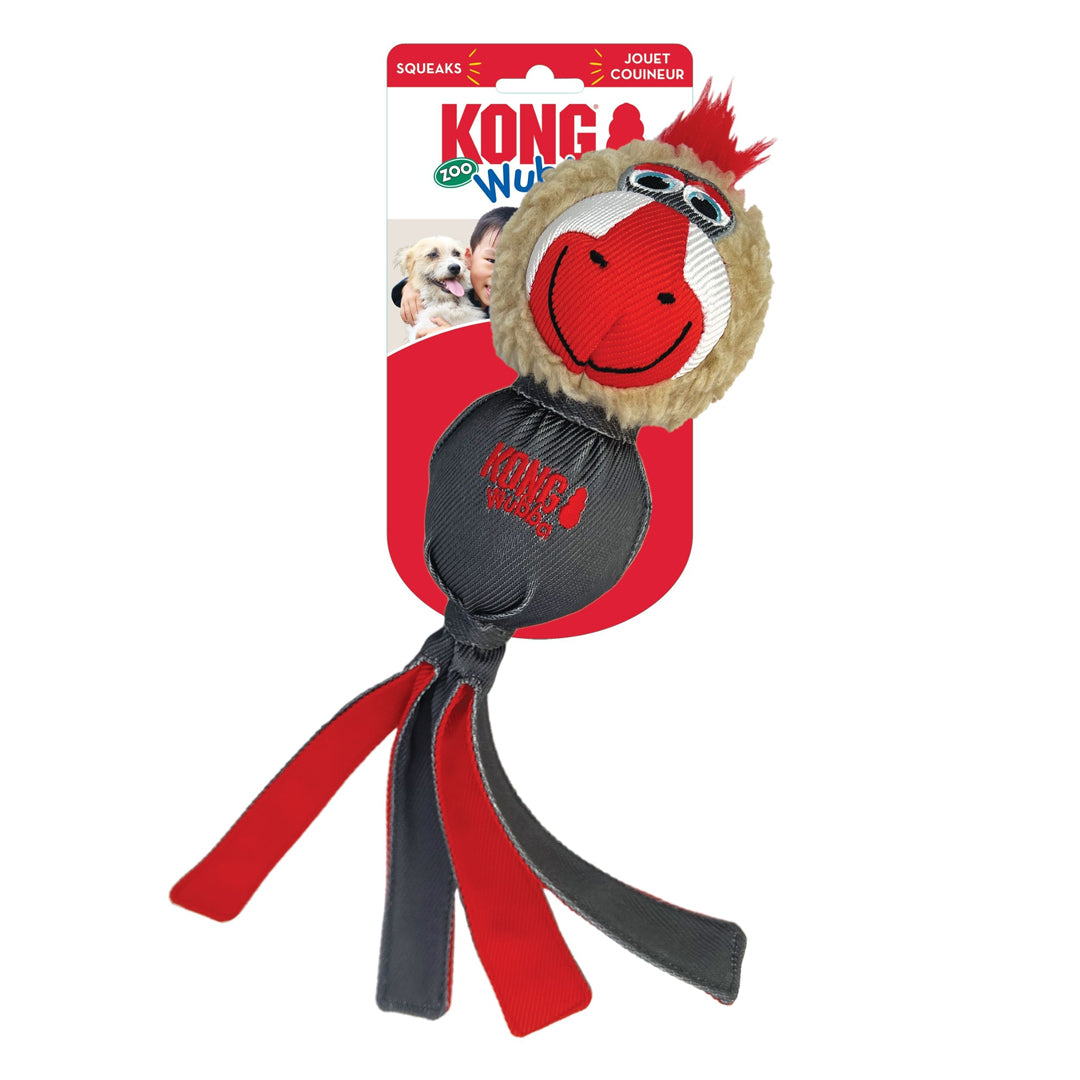 Picture of KONG 035585502892 Wubba Zoo Mandrill Dog Toy - Large
