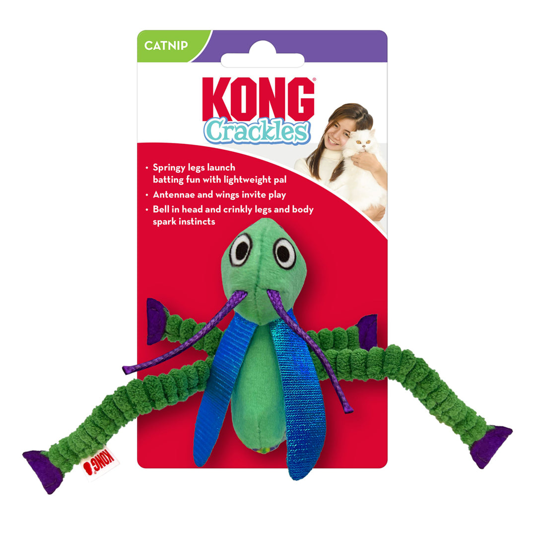 Picture of KONG 035585524009 Crackles Grasshopper Cat Toy - One Size