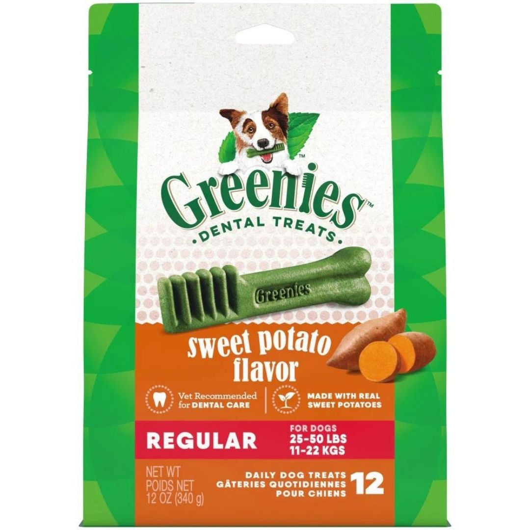 Picture of Greenies 642863114229 12 oz Regular Sweet Potato Dog Dental Treats - 12 Count