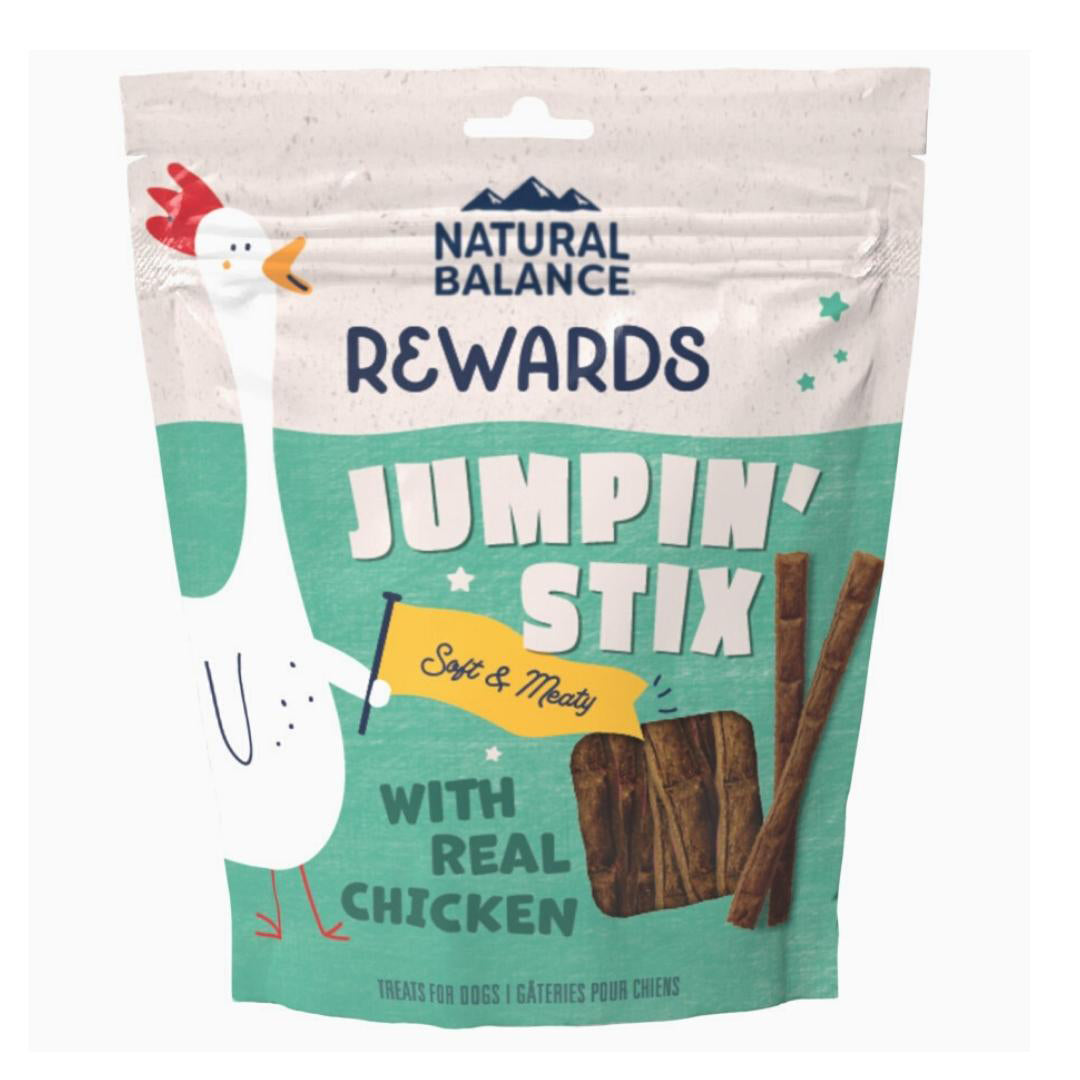 Picture of Natural Balance Pet Foods 723633014090 10 oz Rewards Jumpin Stix Soft & Meaty Dog Treats Chicken