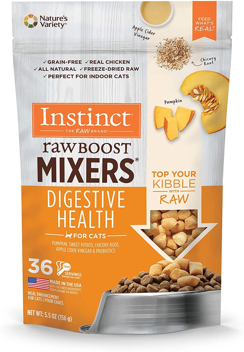 Picture of Natures Variety 769949601098 5.5 oz Digestive Health Cat Food Instinct Raw Boost Mixer - Case of 12