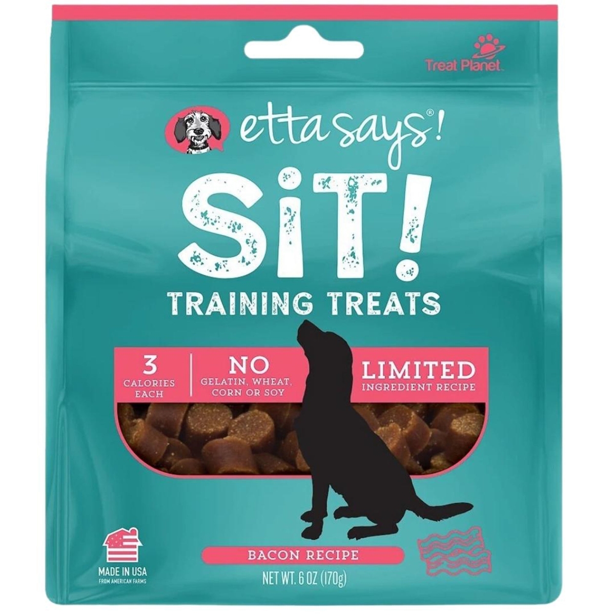 Picture of Etta Says 854913005856 16 oz Dog Sit Train Bacon Recipe Value Bag