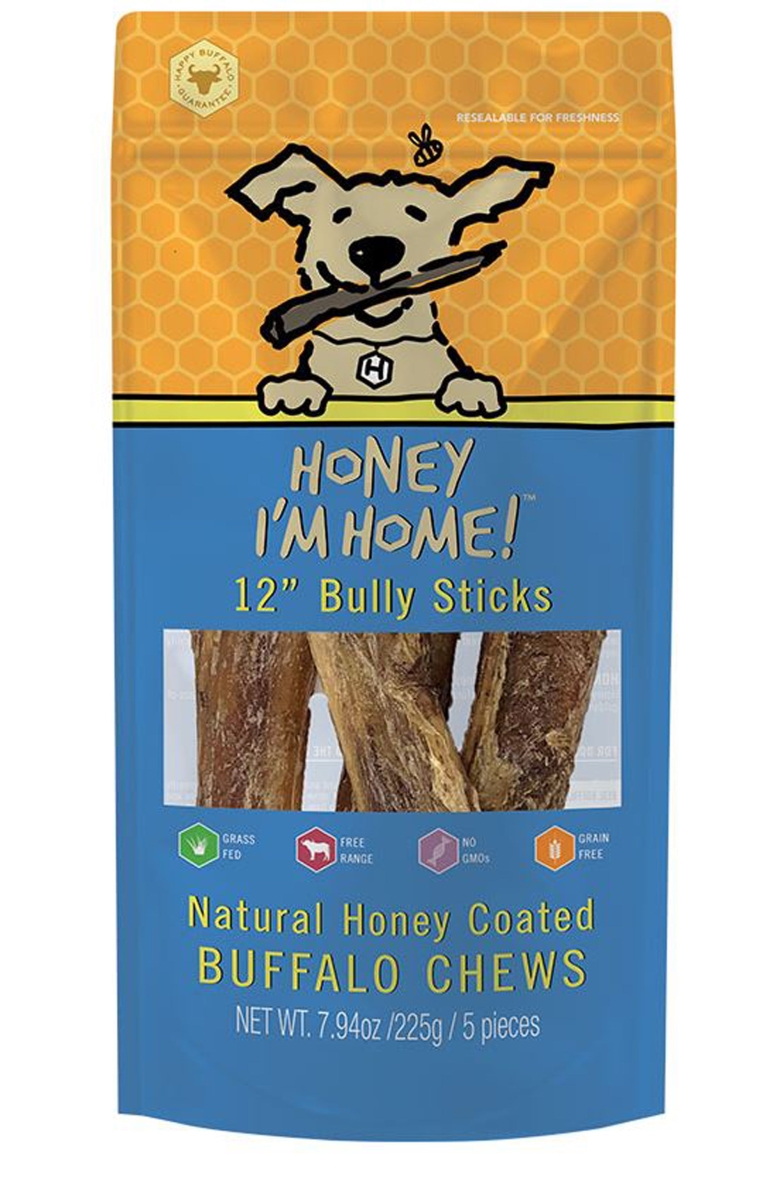 Picture of Honey Im Home 8901709018094 12 in. Buffalo Bully Dog Treats - Pack of 5