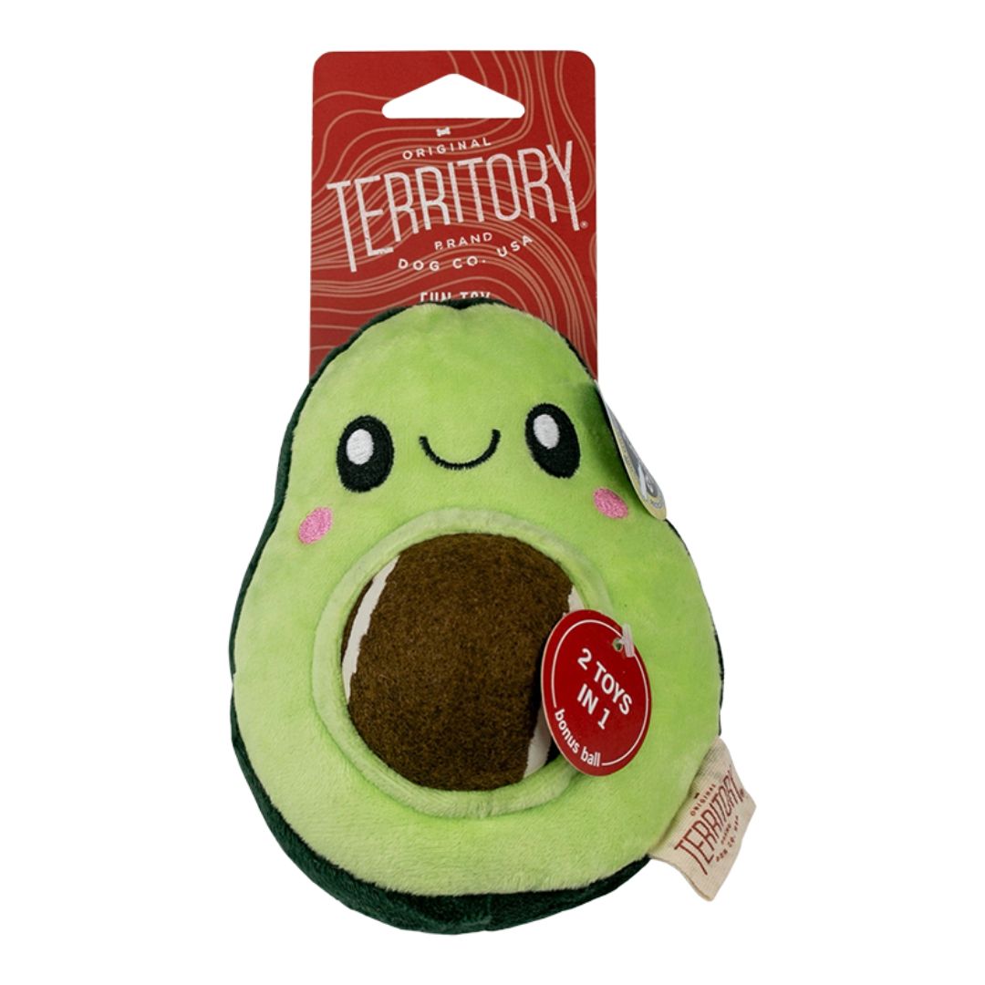 Picture of Territory 022266178071 5.5 in. Dog 2-in-1 Plush Avocado Toy