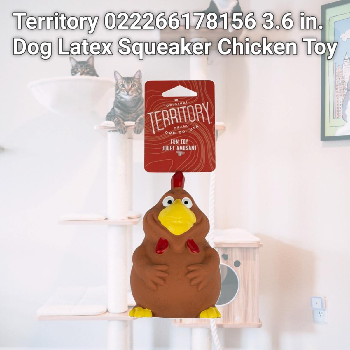 Picture of Territory 022266178156 3.6 in. Dog Latex Squeaker Chicken Toy