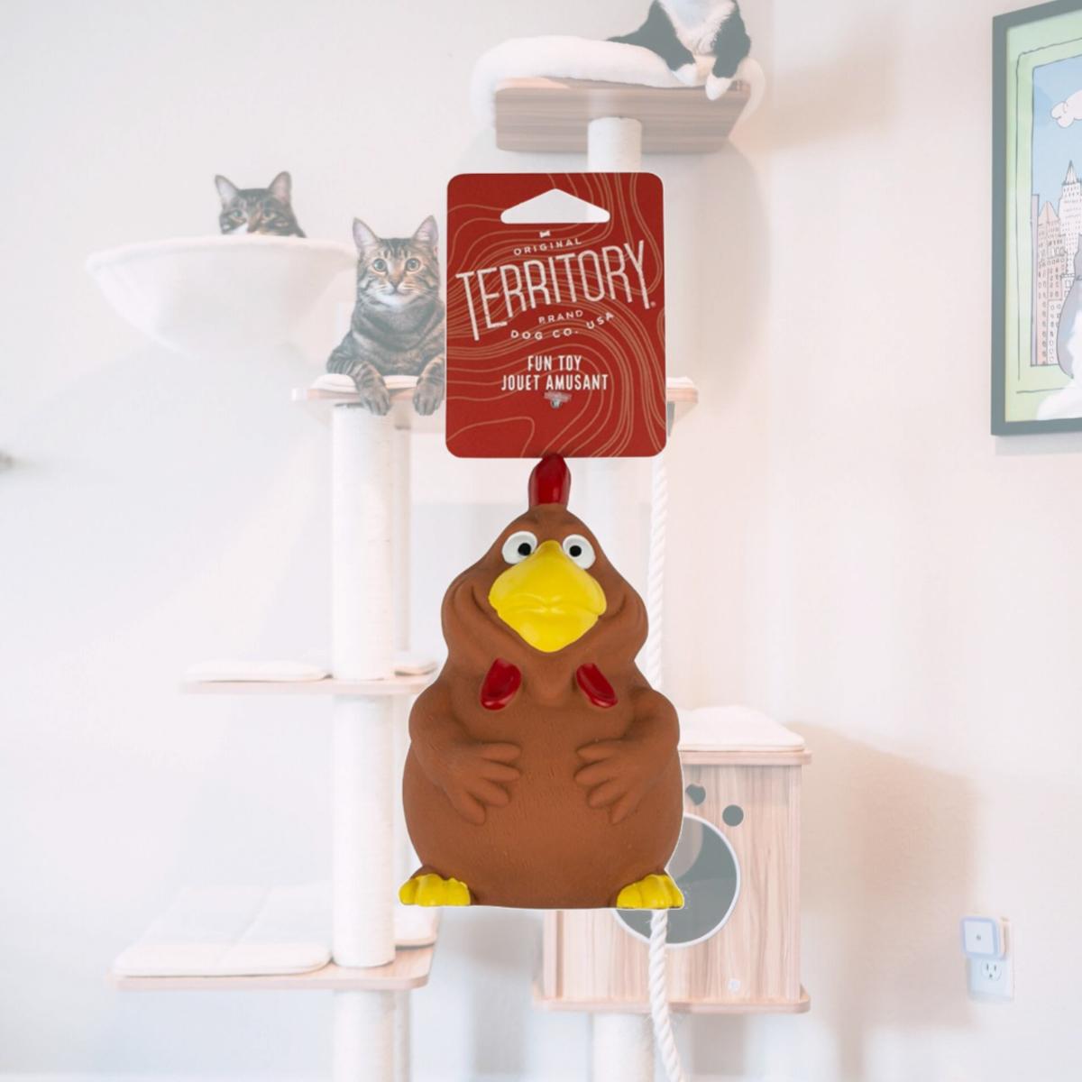 Picture of Territory 022266178156 3.6 in. Dog Latex Squeaker Chicken Toy