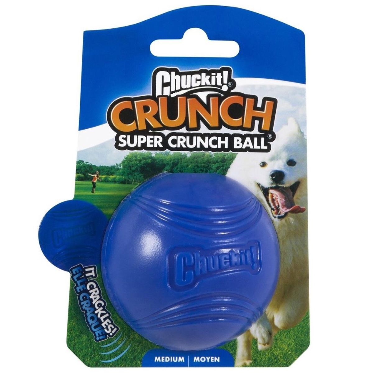 029695507878 Super Crunch Ball Dog Toy - Medium