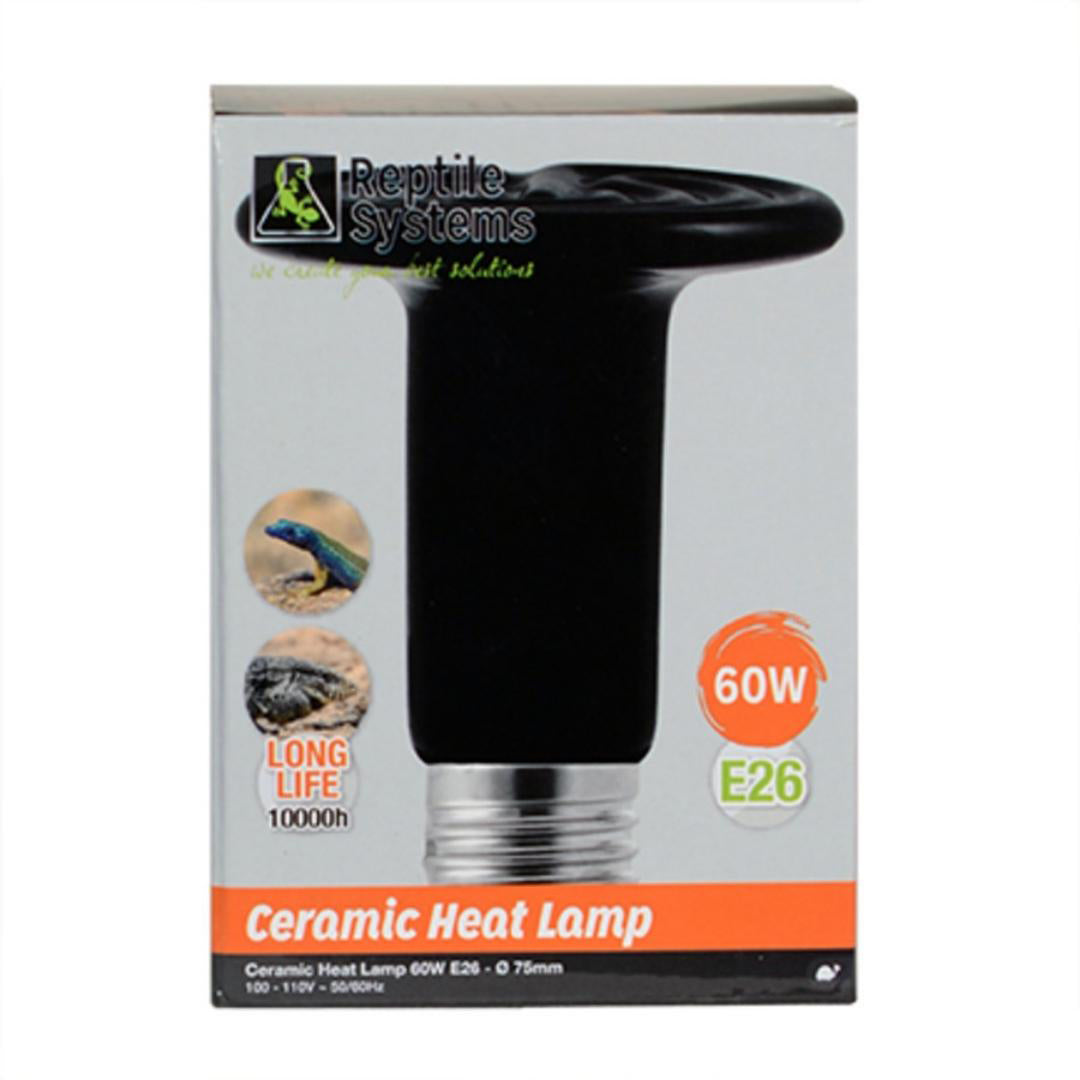 Picture of Reptile Systems 3443981200507 60 watt Reptile Systems Ceramic Heat Emitter&#44; Black