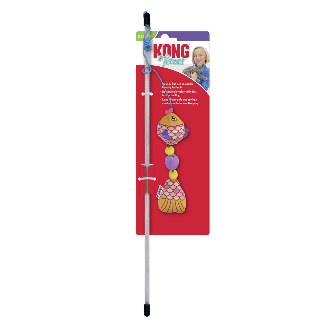 Picture of KONG 035585517001 Teaser Scrattles Fish Cat Toy&#44; Assorted Color - One Size