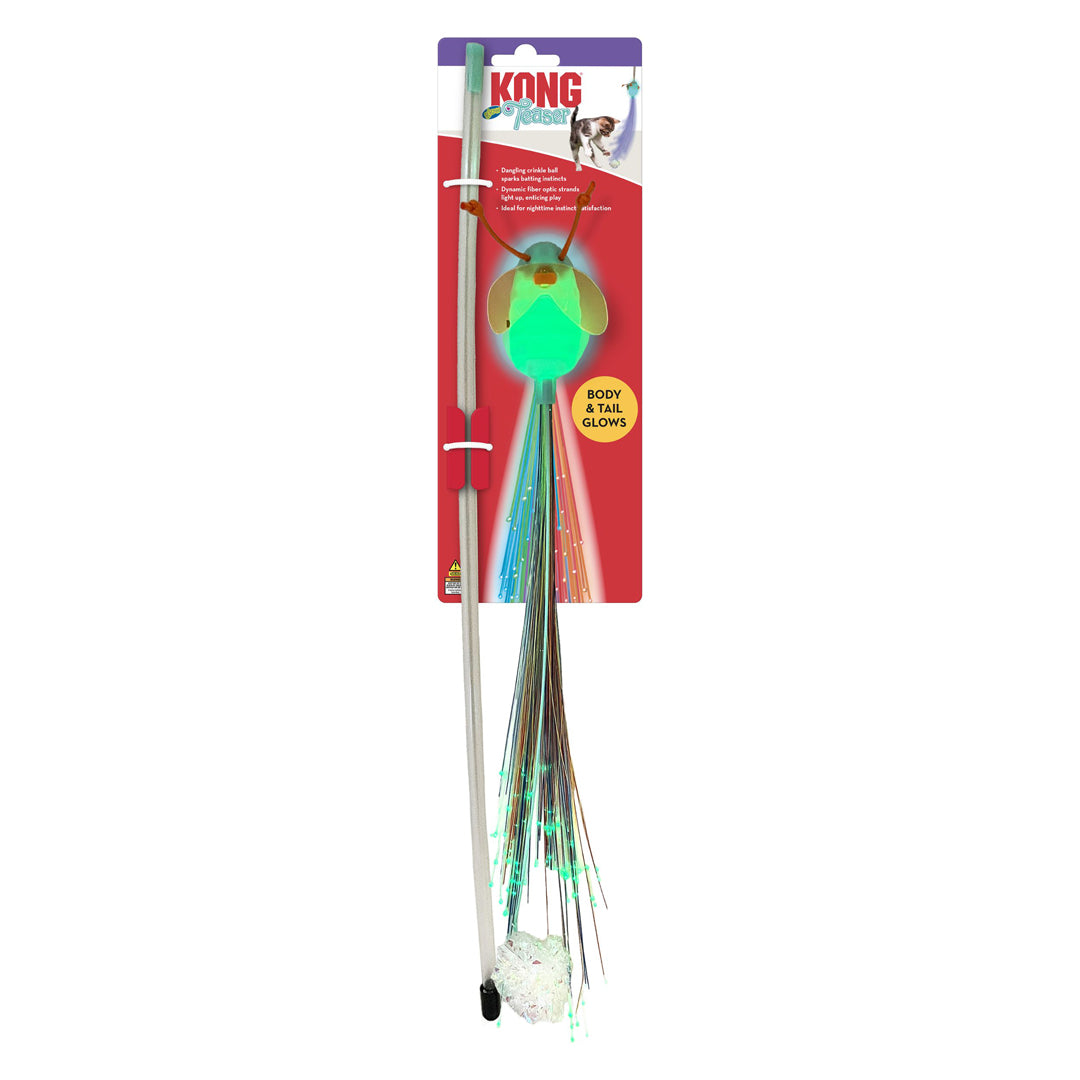 Picture of KONG 035585517032 Teaser Glow Firefly Cat Toy - One Size