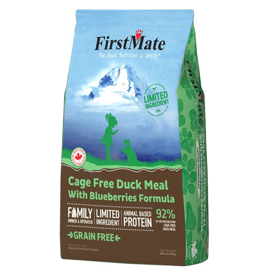 Picture of Firstmate 072318200656 4 lbs Cat Limited Ingredient Grain Free Duck Blueberries Food