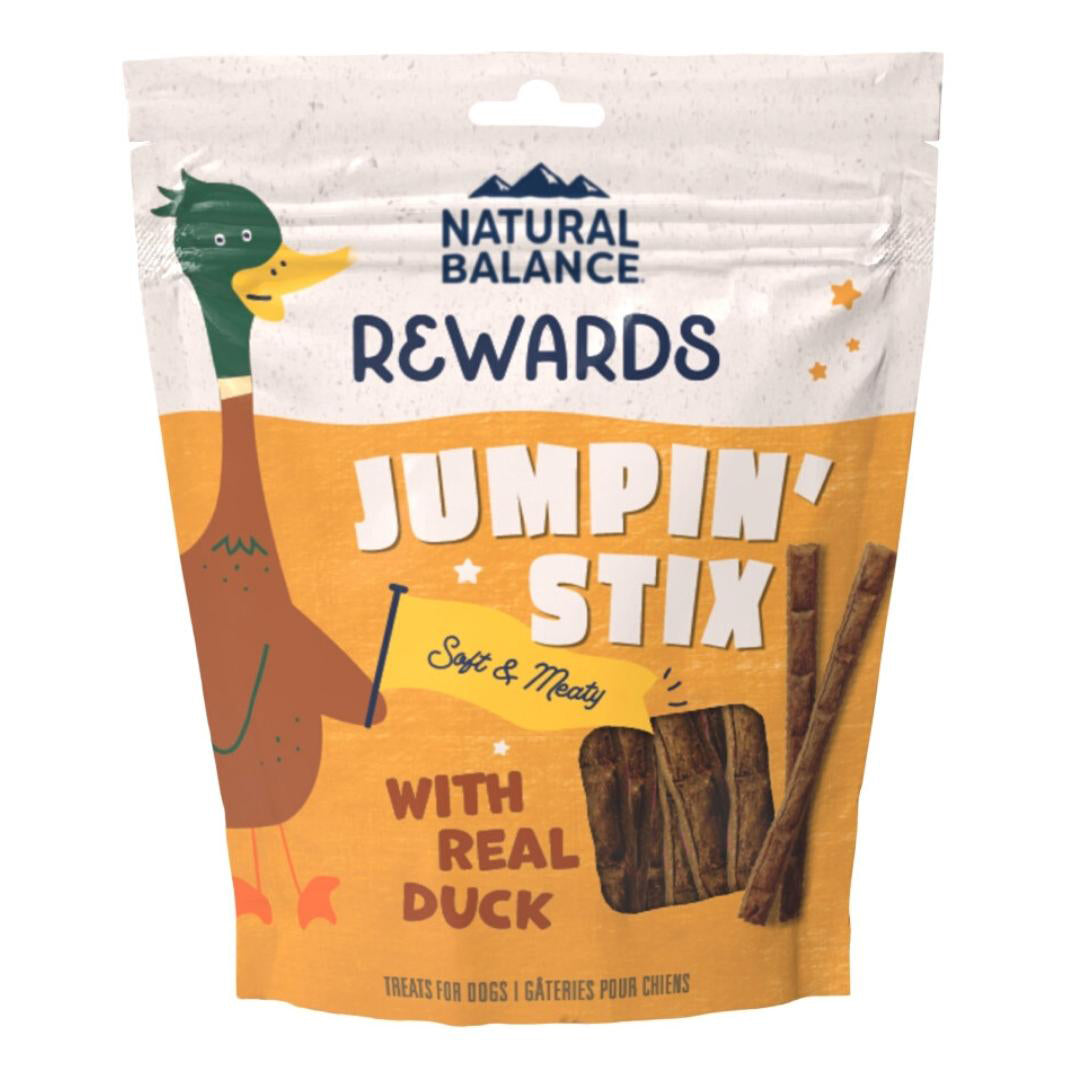 Picture of Natural Balance Pet Foods 723633014106 10 oz Rewards Jumpin Stix Soft & Meaty Duck Dog Treats
