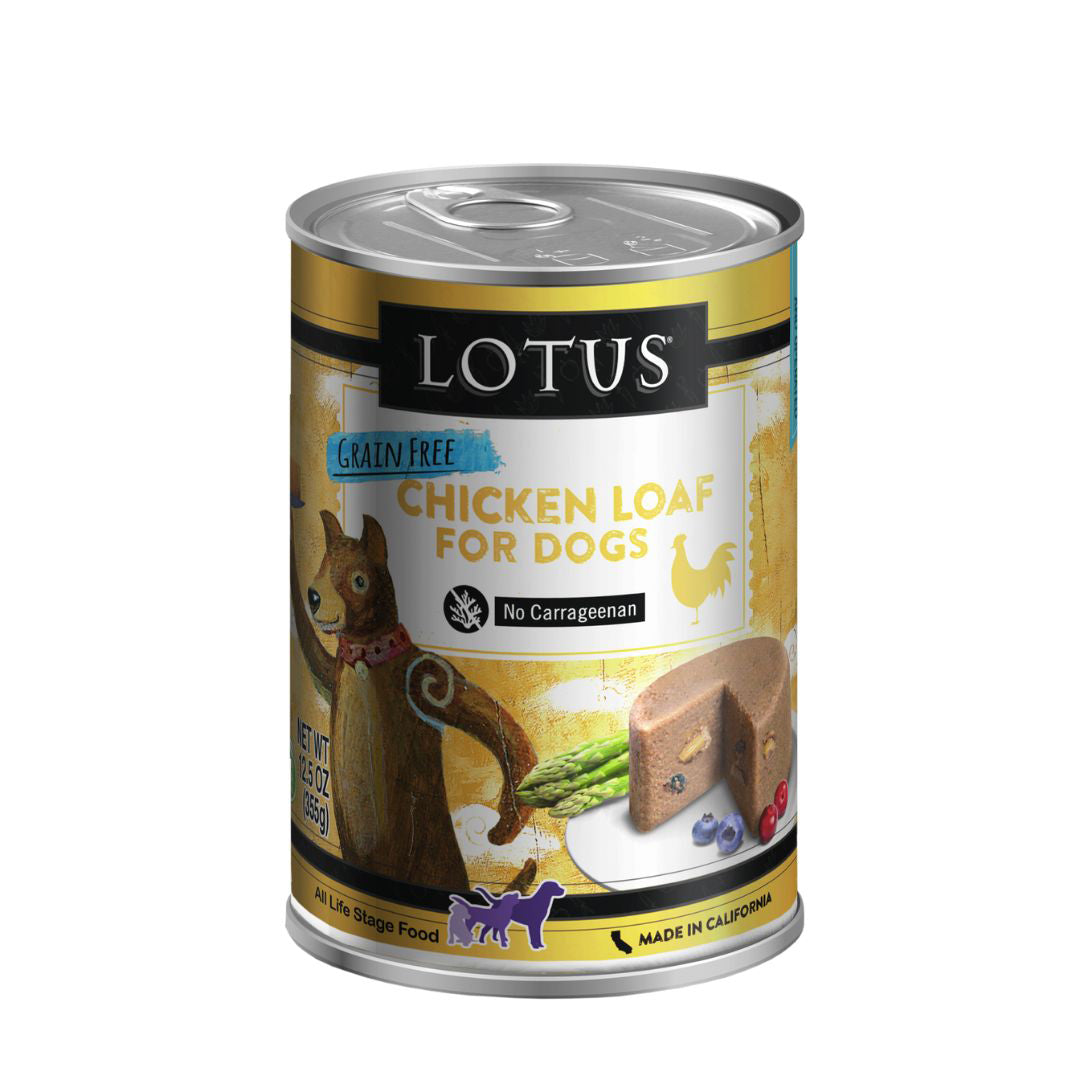 Picture of Lotus 784815106385 12.5 oz Chicken Dog Grain Free Loaf