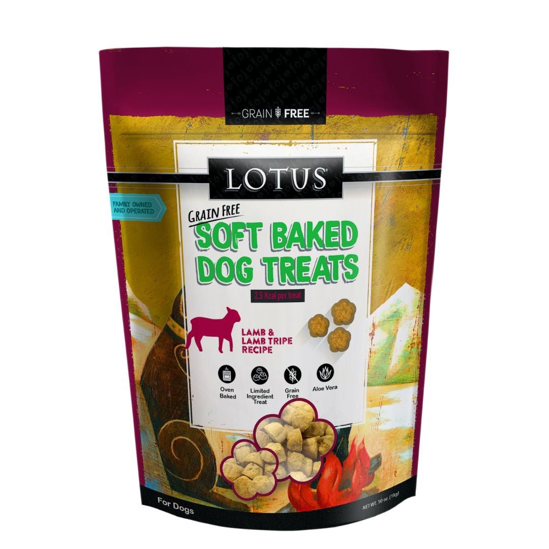 Picture of Lotus 784815904011 10 oz Dog Soft Baked Grain Free Lamb Tripe Treat