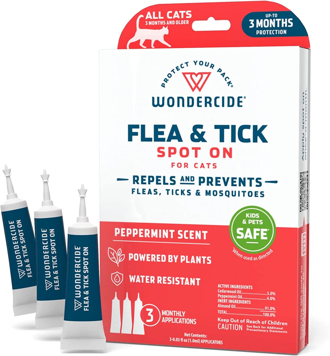 Picture of Wondercide 810075890112 Flea & Tick Spot On for Cats-Peppermint