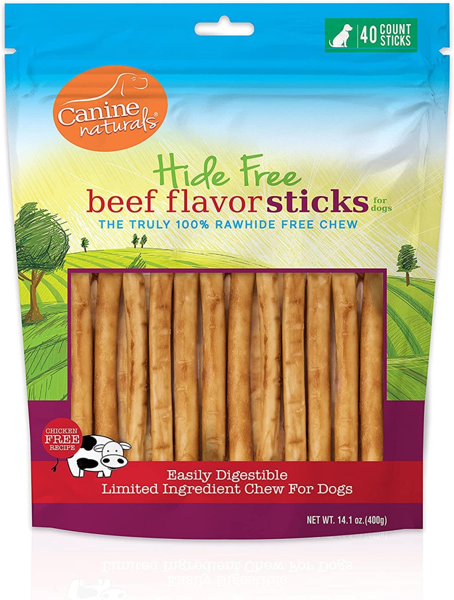 Picture of Canine Naturals 813432011991 5 in. Hide Free Beef Stick - Pack of 40