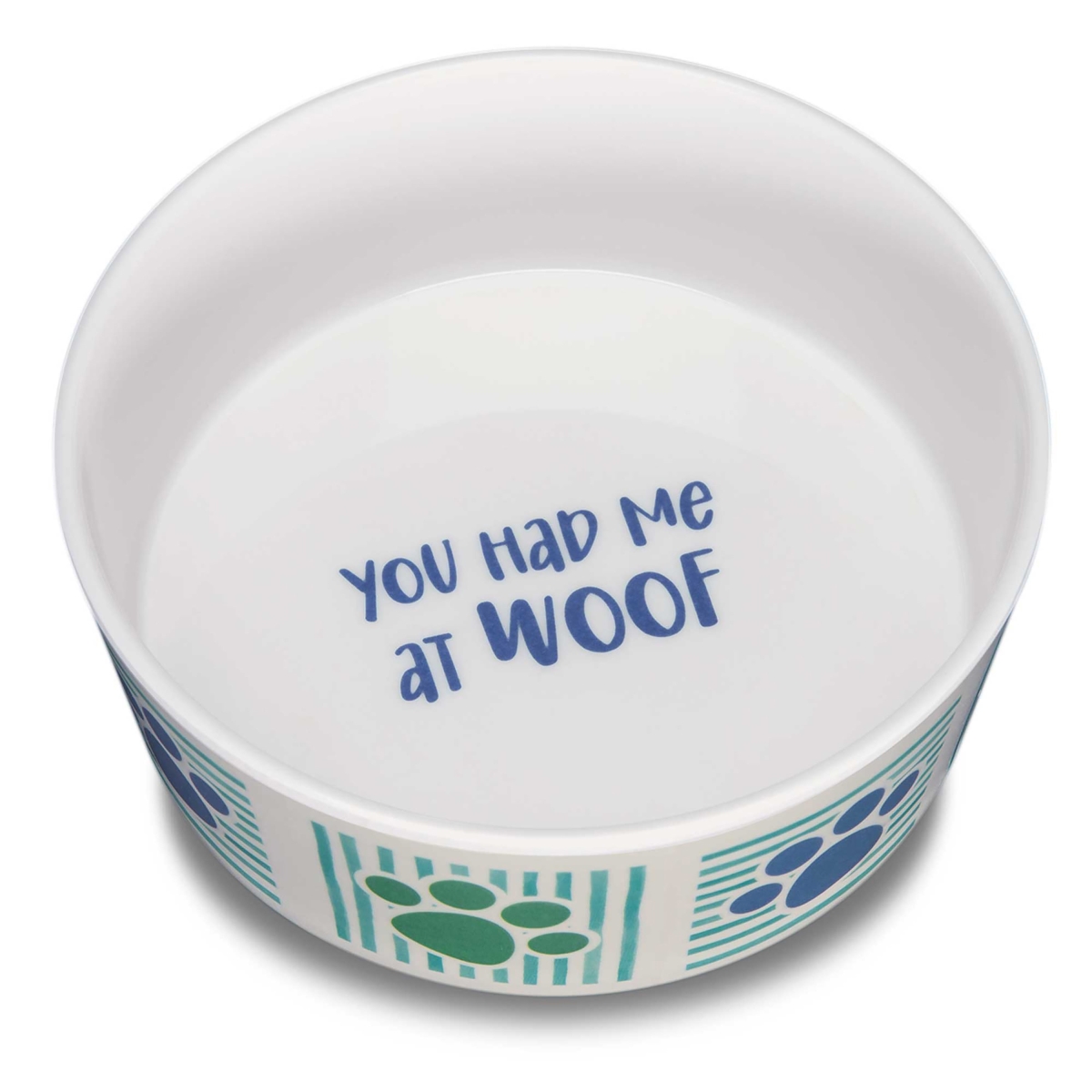 Picture of Loving Pets 842982071612 Dolce Moderna Bowl Had Me At Woof - Large