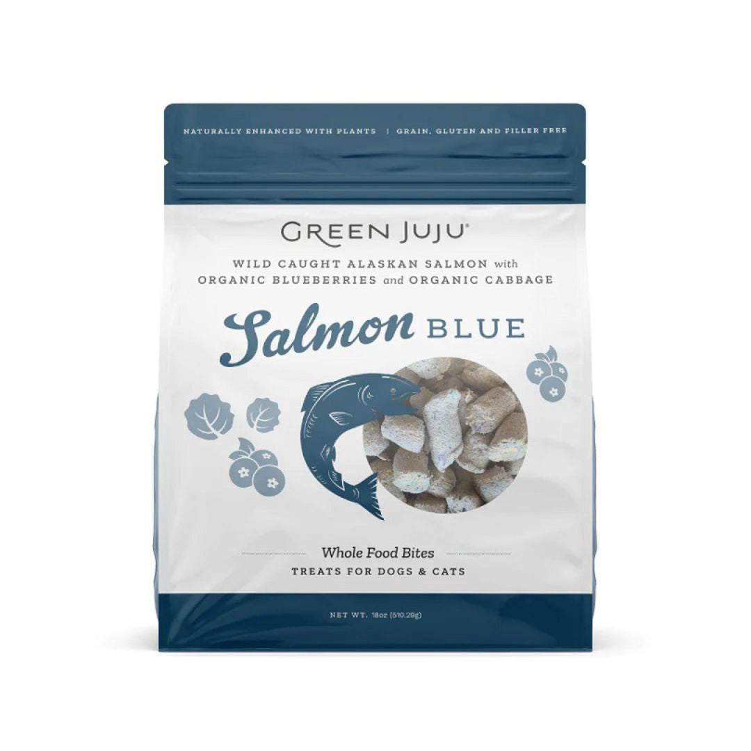 Picture of Green Juju 850021512231 18 oz Dog Freeze Dried Topper Salmon Food&#44; Blue