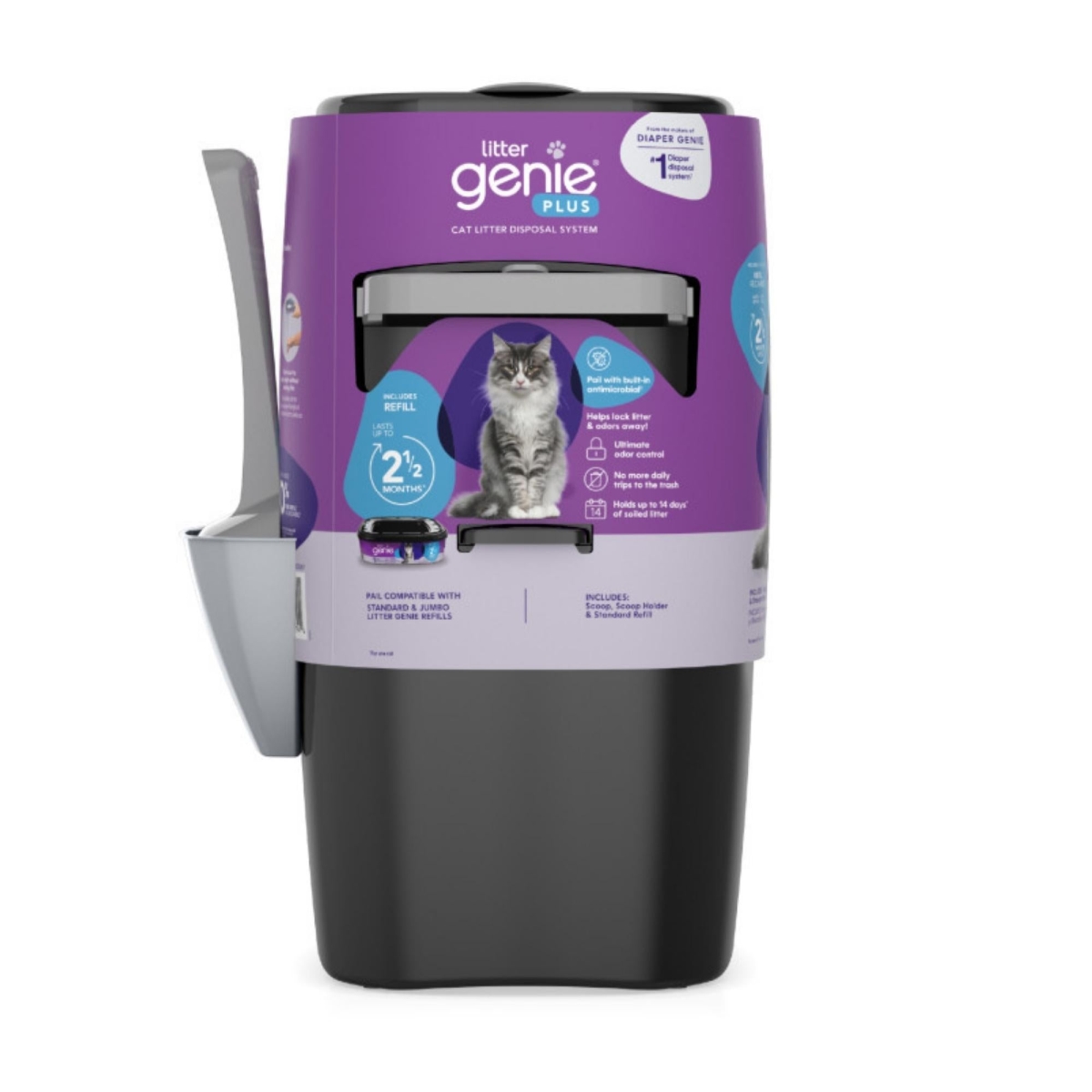 Picture of Litter Genie 666594207951 Plus Cat Litter Disposable System&#44; Black
