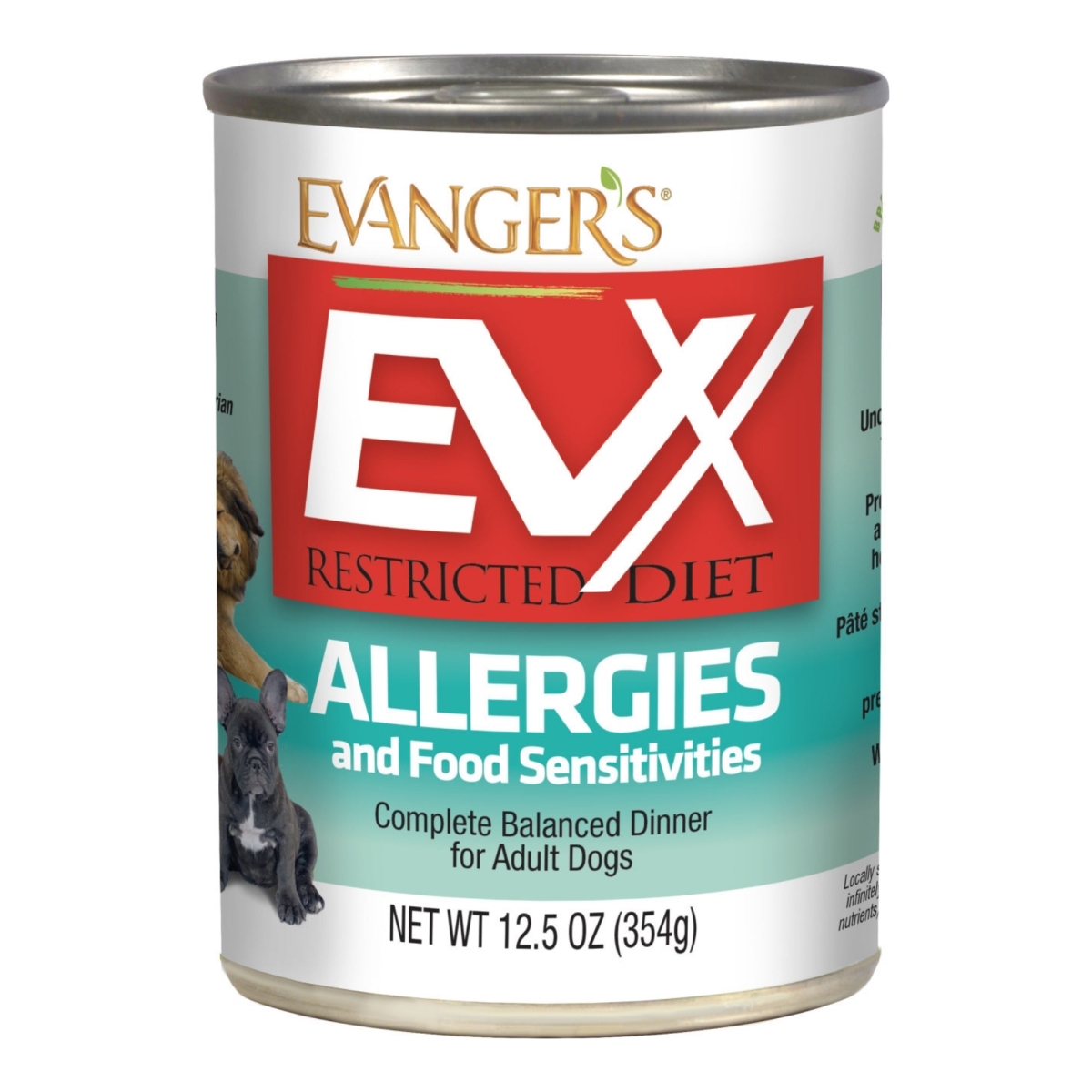 Picture of Evangers 077627202049 EVx Restricted Diet Allergies & Food Sensitivities Wet Dog Food - 12.5 oz - Case of 12