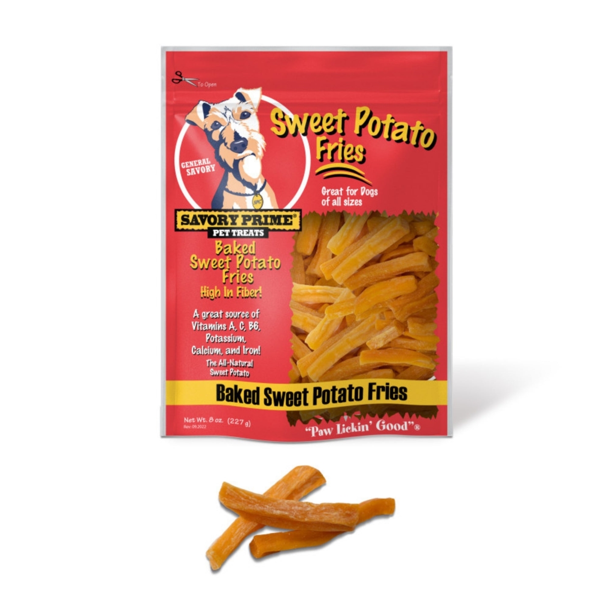Picture of Savory Prime 810359004679 8 oz Baked Sweet Potato Fries Dog Treat - Pack of 2