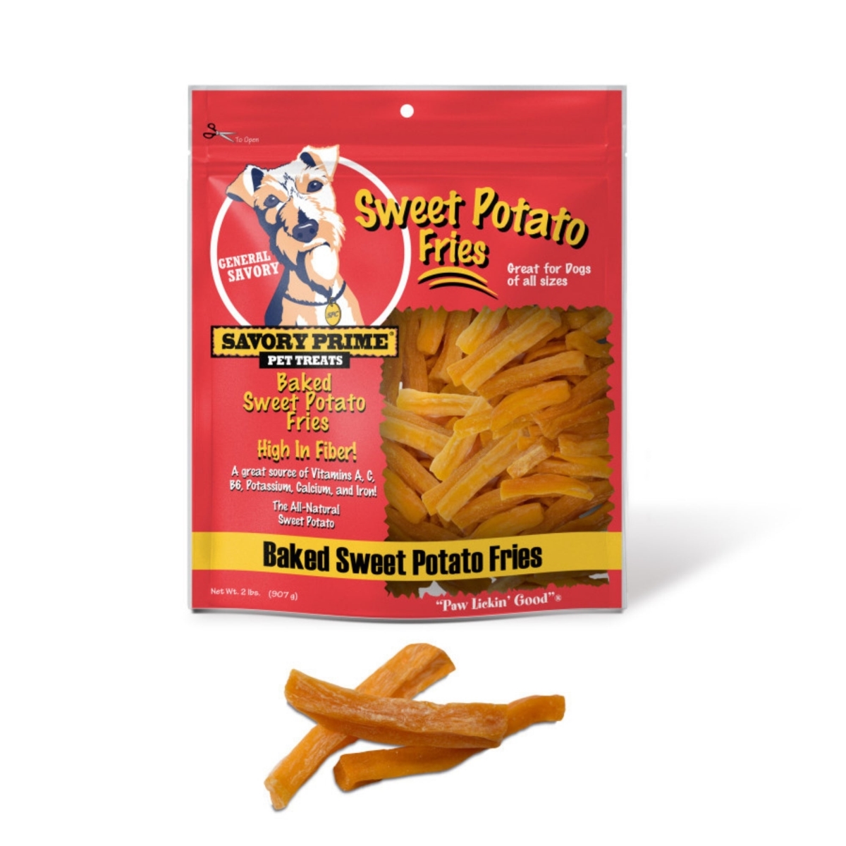 810359004693 32 oz Baked Sweet Potato Fries Dog Treat - Pack of 2