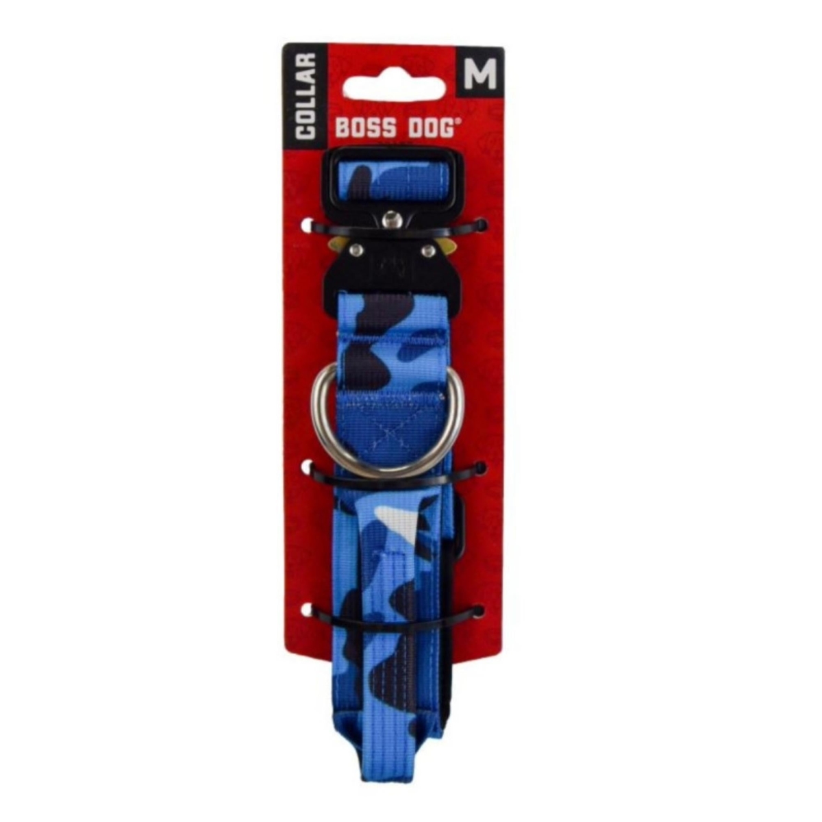 Picture of Boss Nation 850030579195 17-22 in. Dog Tactical Adjustable Dog Collar&#44; Blue Camo - Large