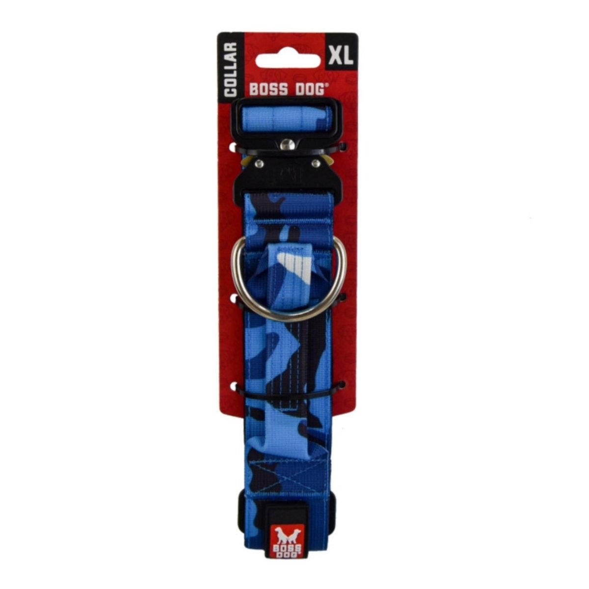 Picture of Boss Nation 850030579201 20-28 in. Dog Tactical Adjustable Dog Collar&#44; Blue Camo - Extra Large