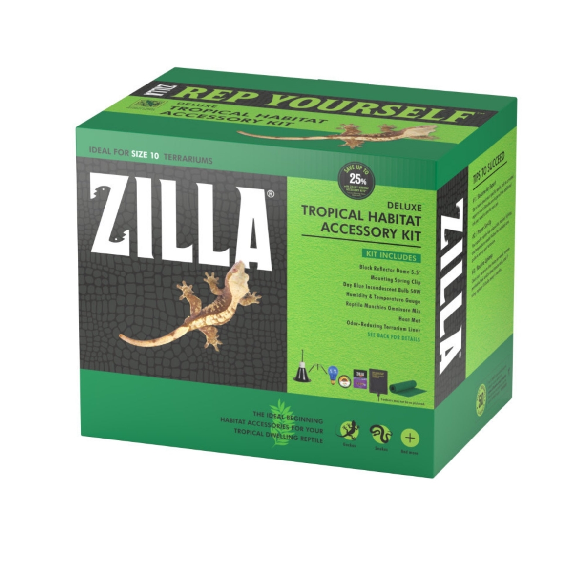 Zilla 096316002586 Tropical Habitat Accessory Kit
