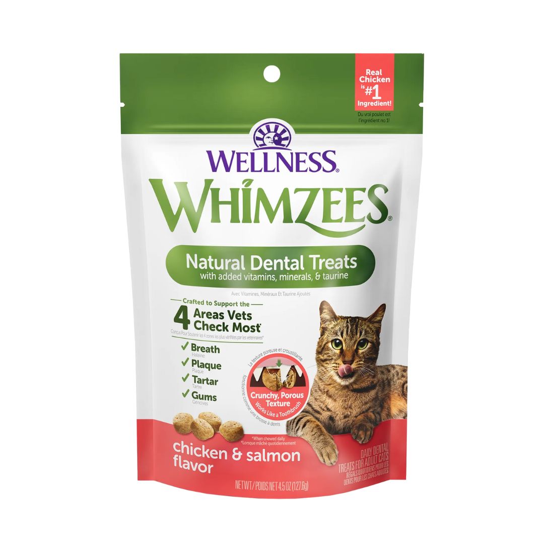 Picture of Whimzees 810037580402 4.5 oz Cat Dental Treat - Chicken Salmon